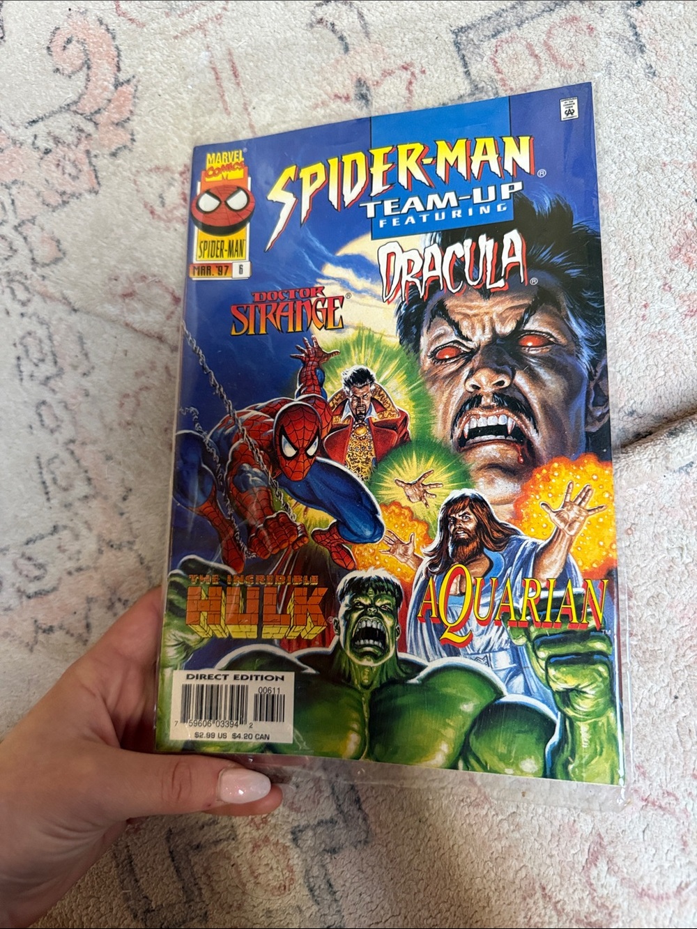 Marvel Spider-Man Team-Up Comic - Blue, Red, Green Cover Art